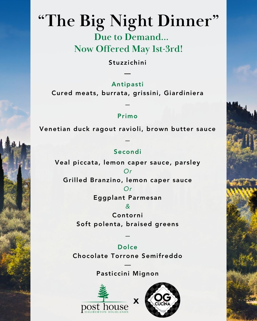 Winterfest Menu 2026