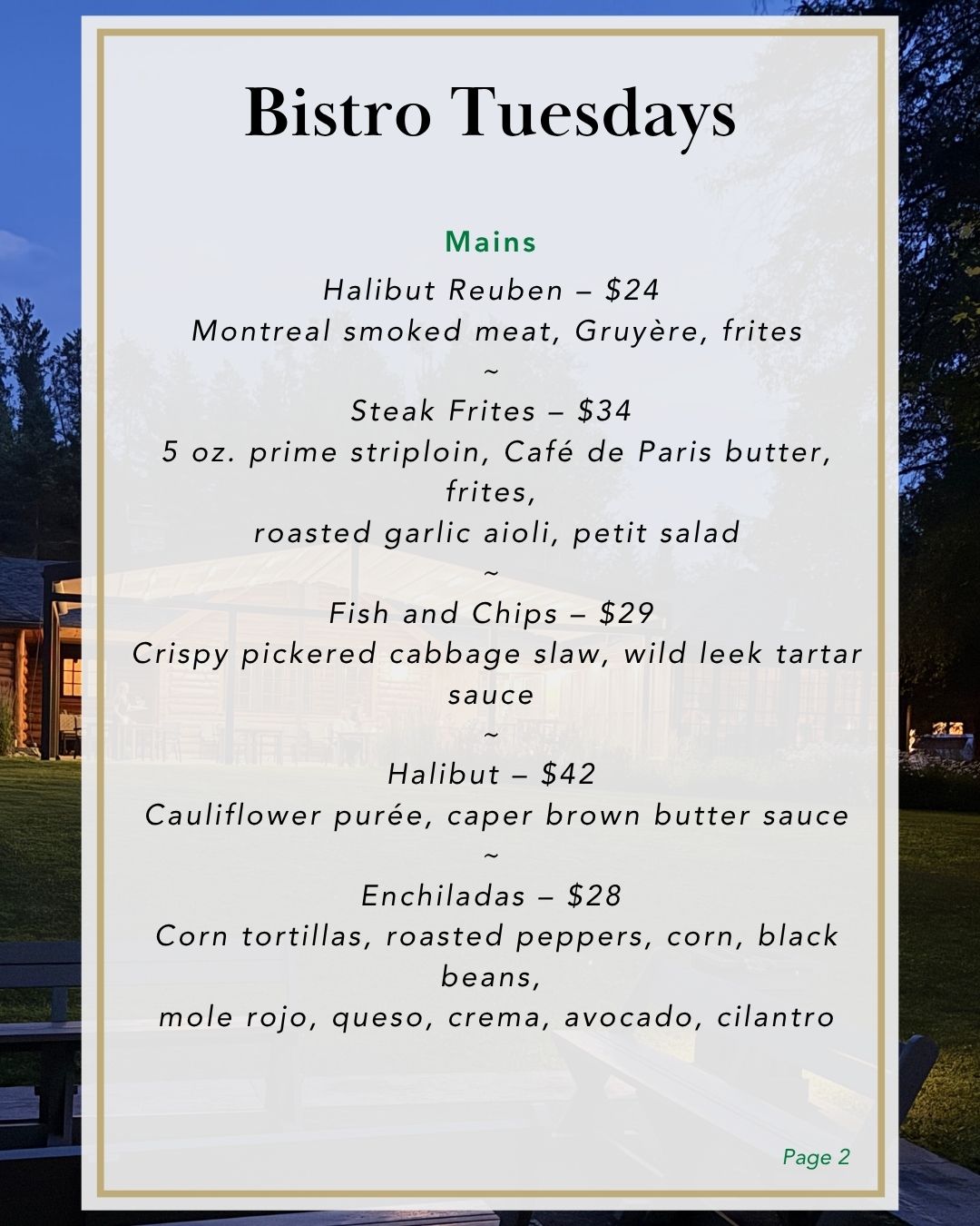 Bistro Tuesday 2